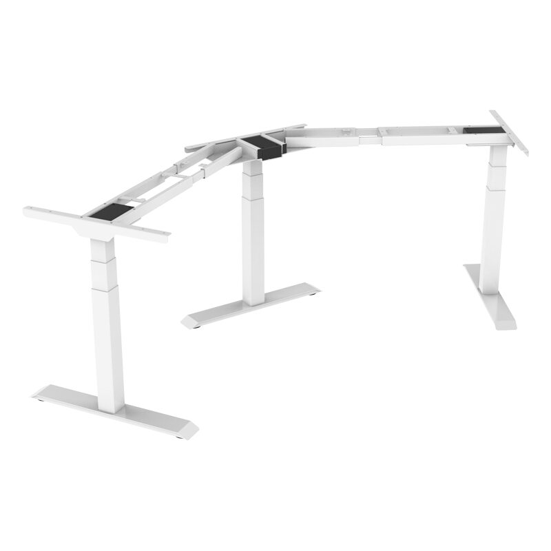 Повдигаща рамка за регулируемо ъглово бюро CR-223 C – бяла