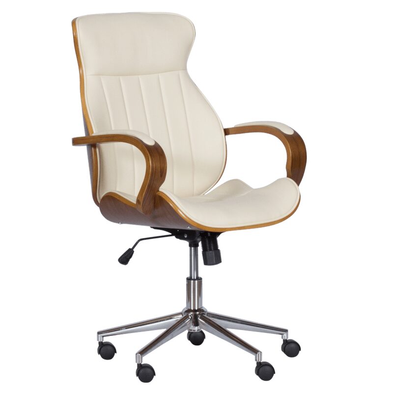 Президентски офис стол 6402 – орех-крем