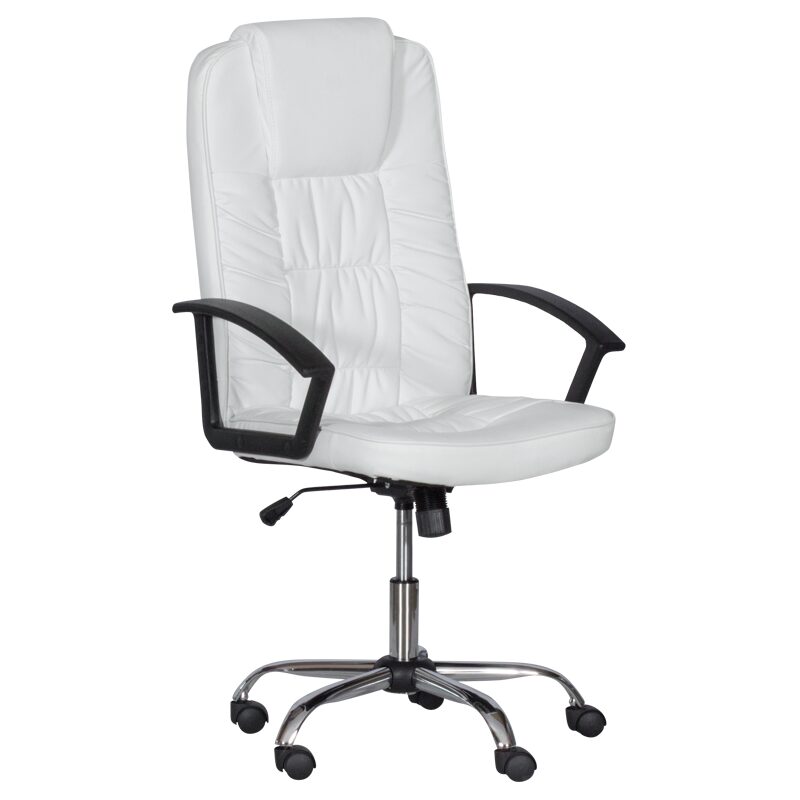 Президентски офис стол 6681 – бял