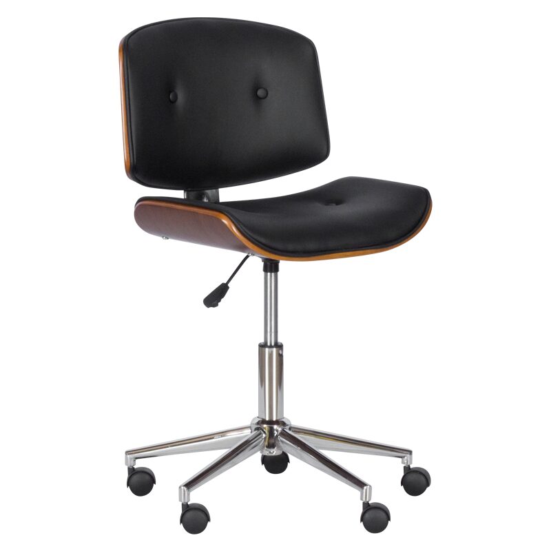 Работен офис стол 6403 – орех – черен