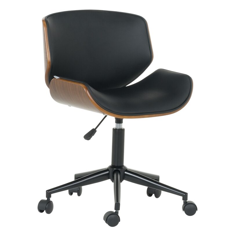 Президентски офис стол 6409 – орех-черен