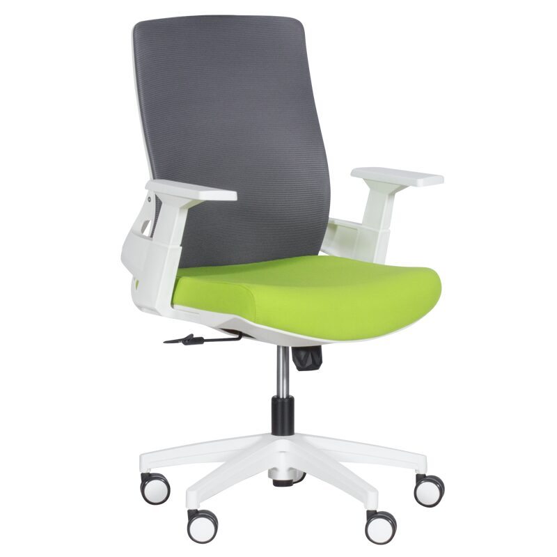 Работен офис стол 7547 – зелен-сив