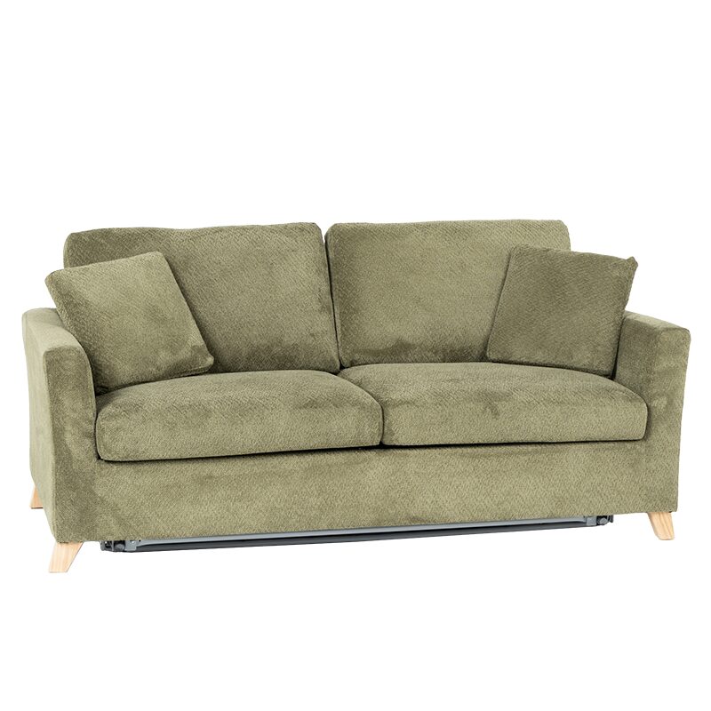 Разтегателен диван – тройка FIZI – зелен Е75