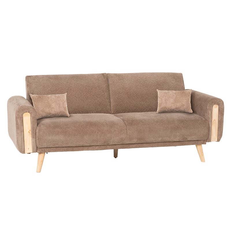 Разтегателен диван – тройка GOMA – кафяв E40