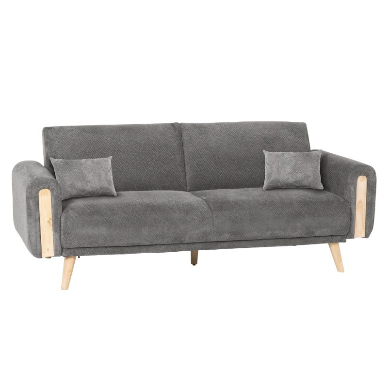 Разтегателен диван – тройка GOMA – сив Е13