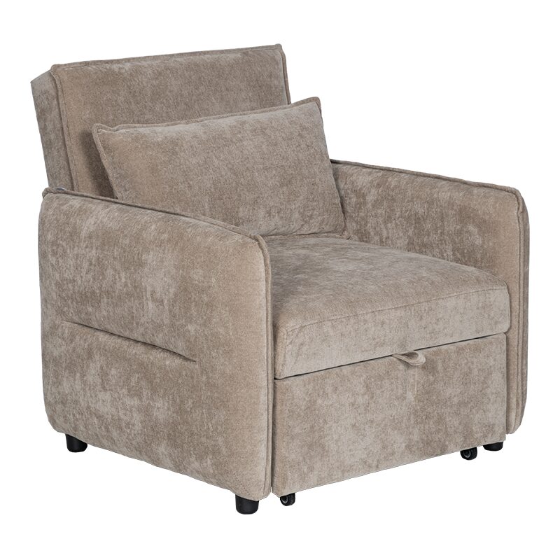 Разтегателен фотьойл AKETI – бежов М34