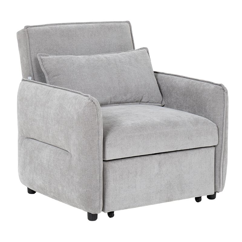 Разтегателен фотьойл AKETI – сив М11