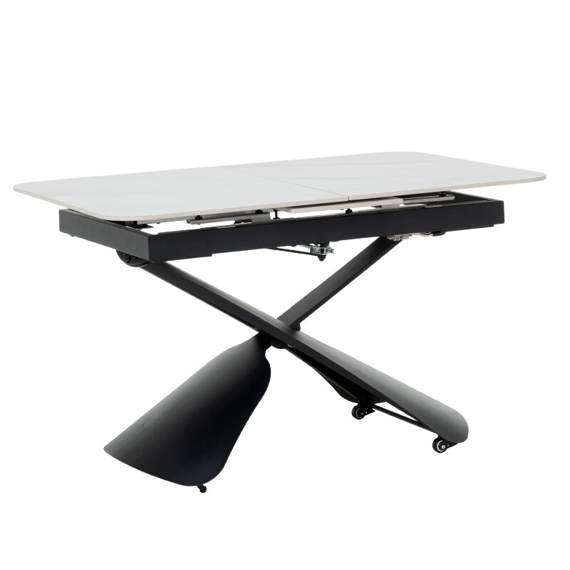 Разтегателна маса с повдигащ механизъм CAGUA – бяла