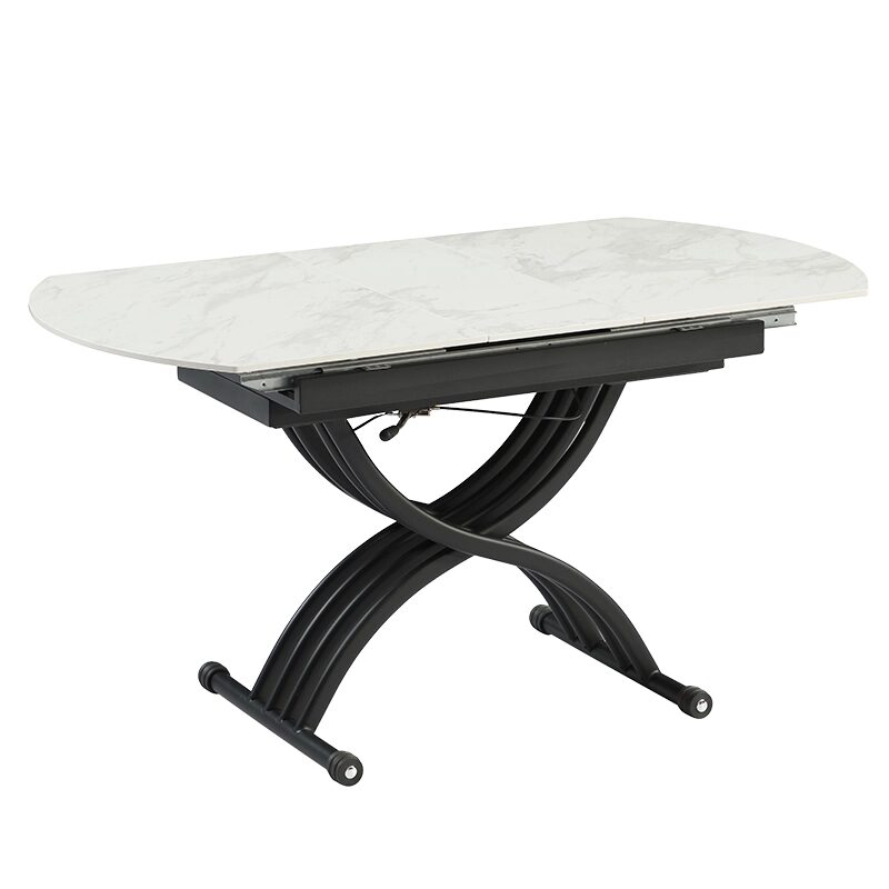 Разтегателна маса с повдигащ механизъм LESKO – бяла