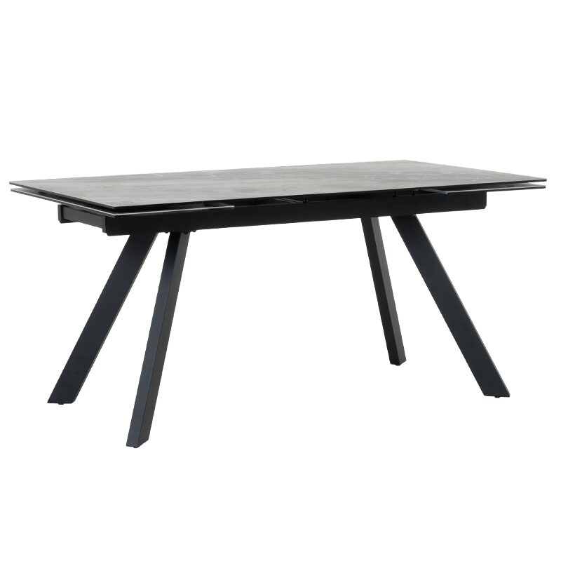 Разтегателна трапезна маса BARCIN – сив / кафяв