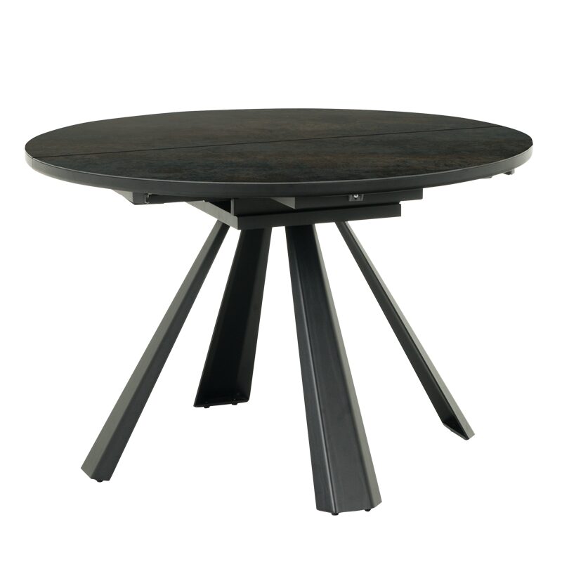 Разтегателна трапезна маса DOMINIK – черна