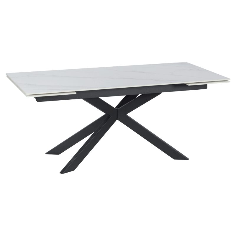 Разтегателна трапезна маса ELK – бяла