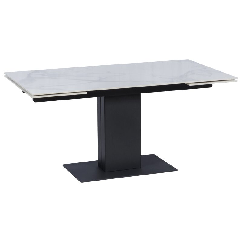 Разтегателна трапезна маса JURATA – бяла