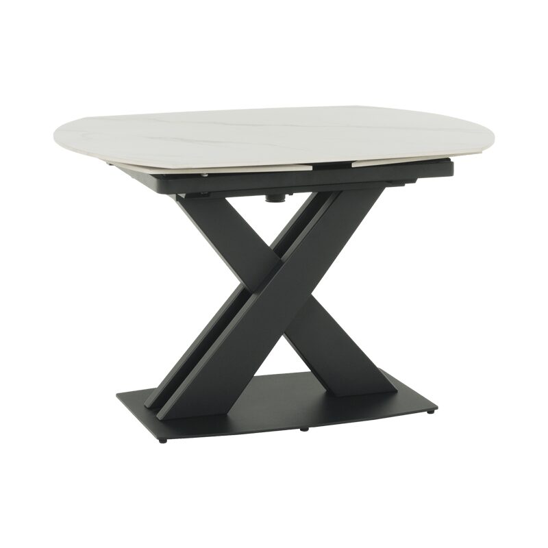 Разтегателна трапезна маса KARLINO – бяла