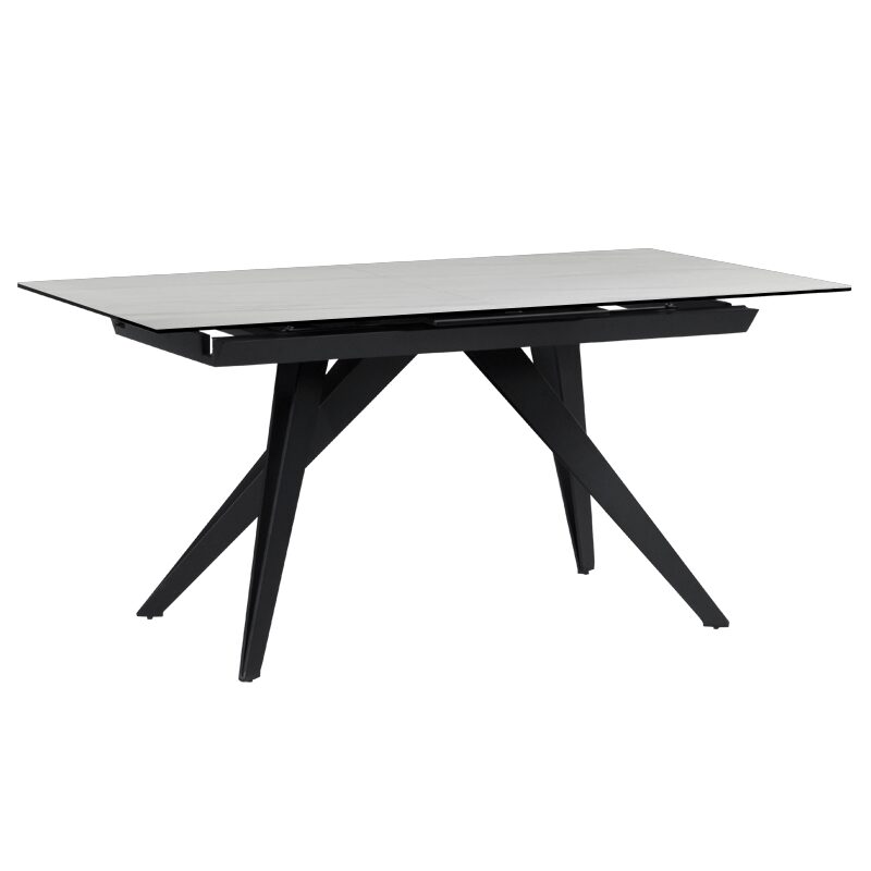 Разтегателна трапезна маса KONIN – бяла