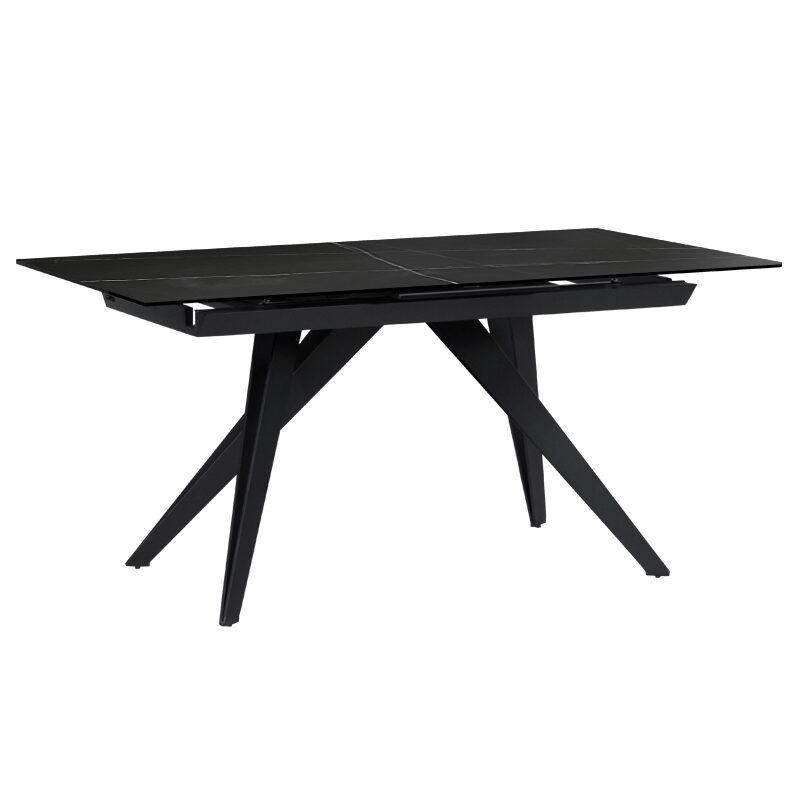 Разтегателна трапезна маса KONIN – черна