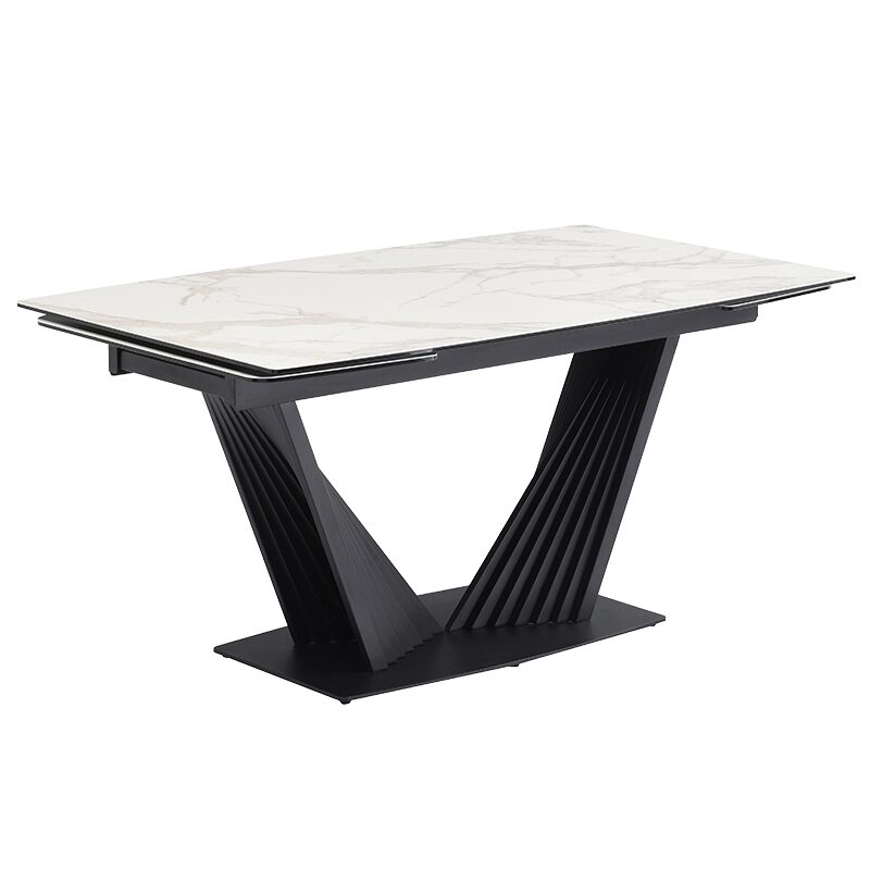 Разтегателна трапезна маса LEGNICA – бяла