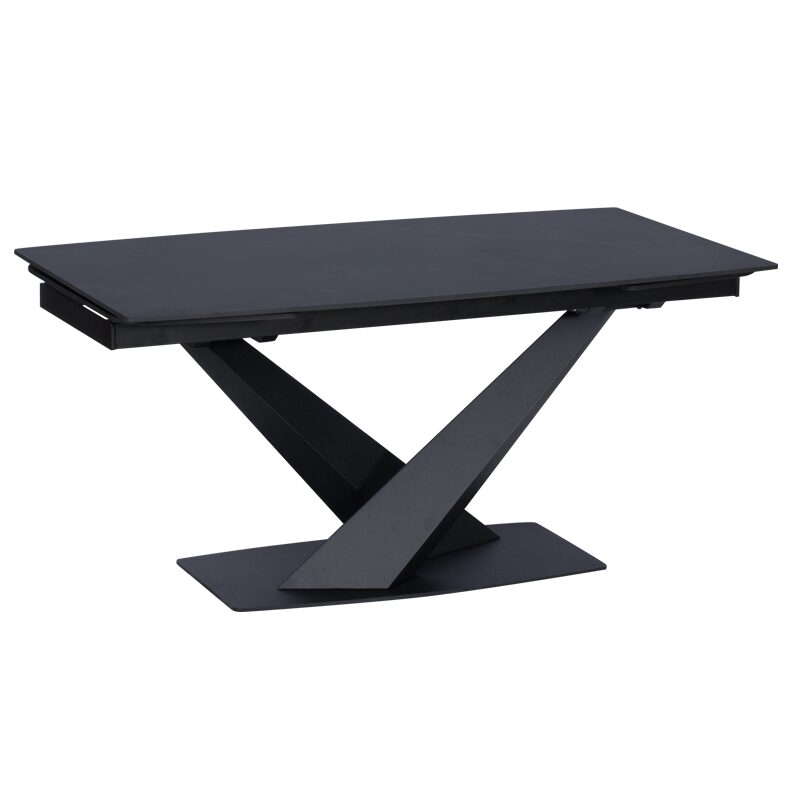 Разтегателна трапезна маса PLOCK – черна