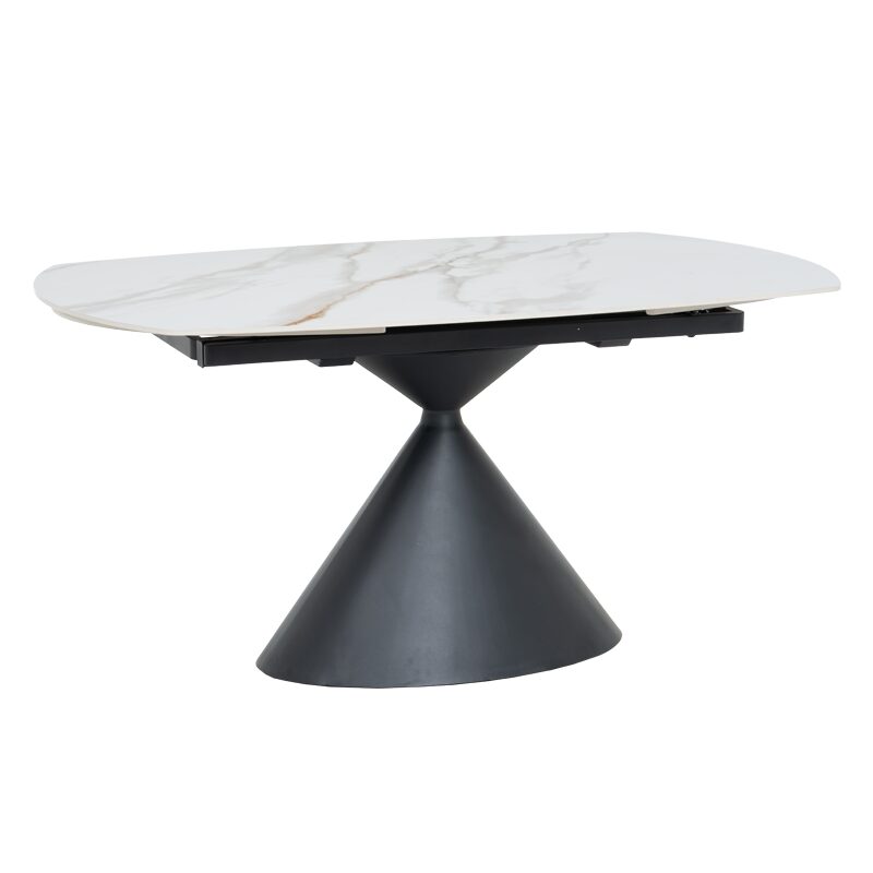 Разтегателна трапезна маса UPATA – бяла