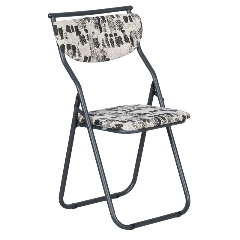 Сгъваем стол SATER – черен-бял