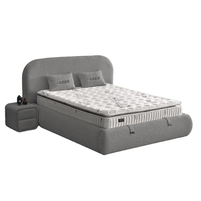 Тапицирана спалня с матрак FABER 160 х 200 – антрацит AN