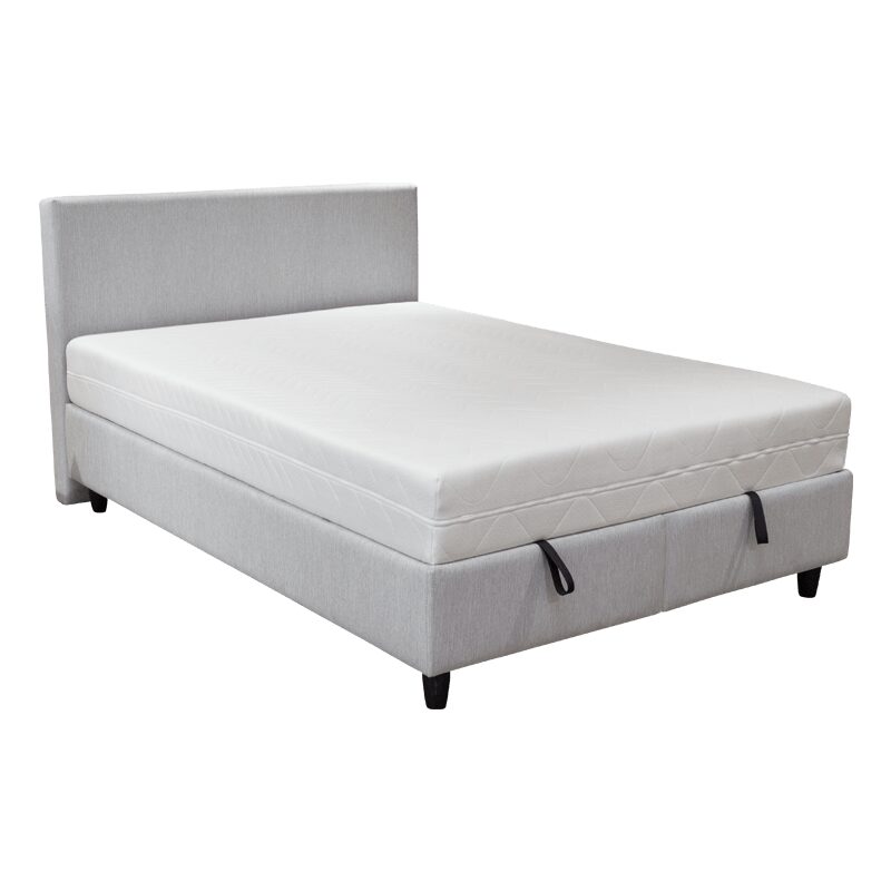 Тапицирана спалня с матрак GRASSE 160 х 200 – сив 102