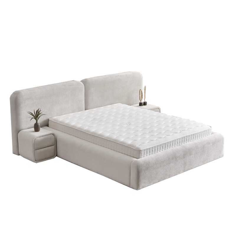 Тапицирана спалня с матрак MYKONOS 160 х 200 – перла SY