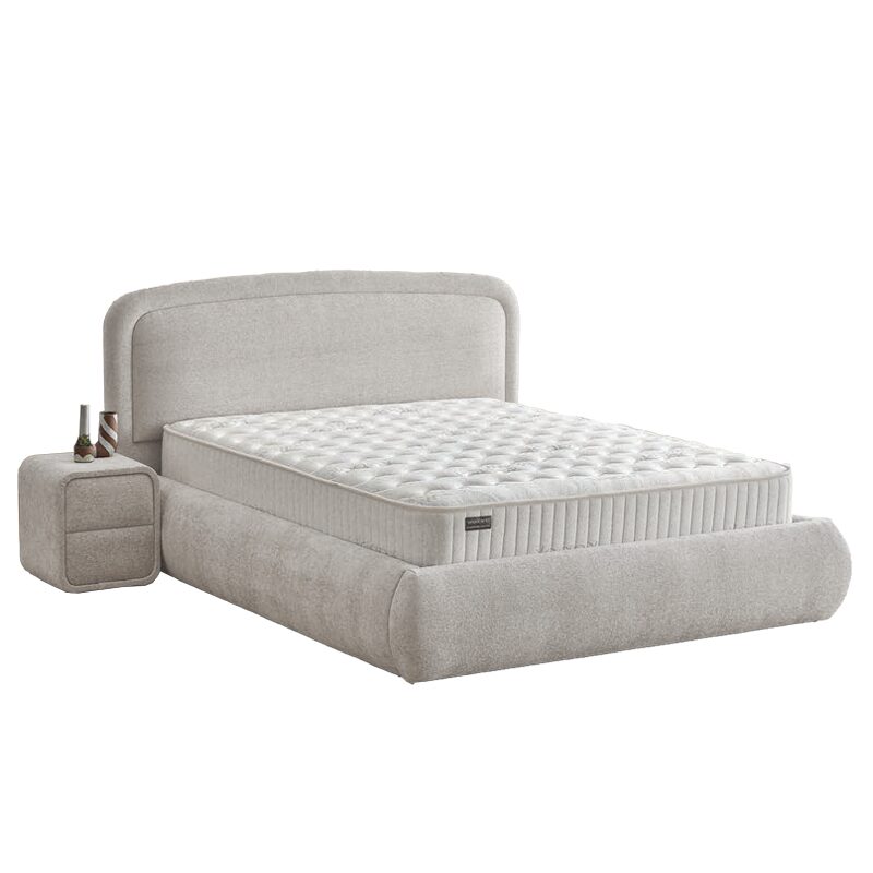 Тапицирана спалня с матрак NOVA 140 х 200 – перла SY