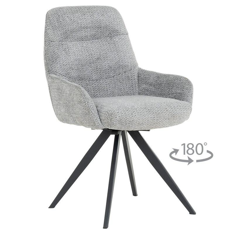 Трапезен стол ASCOT – сив B 90