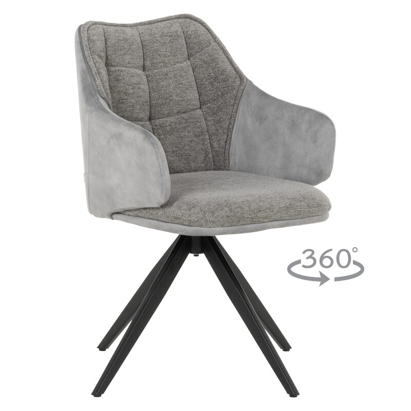 Трапезен стол BORDON – сив R 07