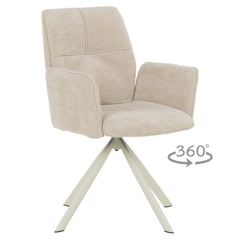 Трапезен стол BURY 1 – крем R 28