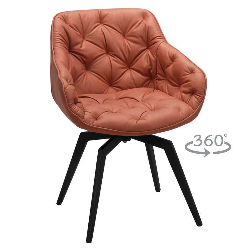 Трапезен стол BUхTON – праскова Dх-555