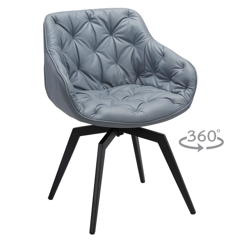 Трапезен стол BUхTON – сив Dх-310