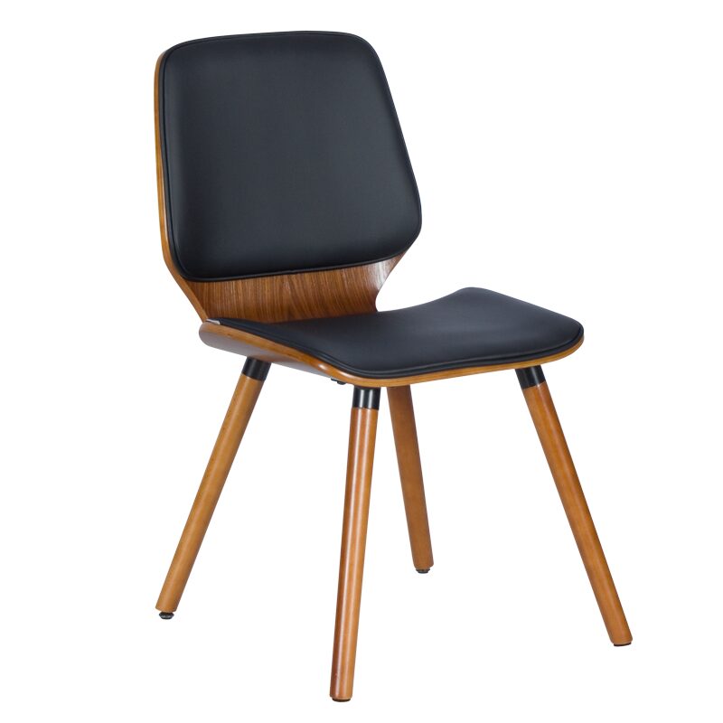 Трапезен стол 9977 – орех / черен