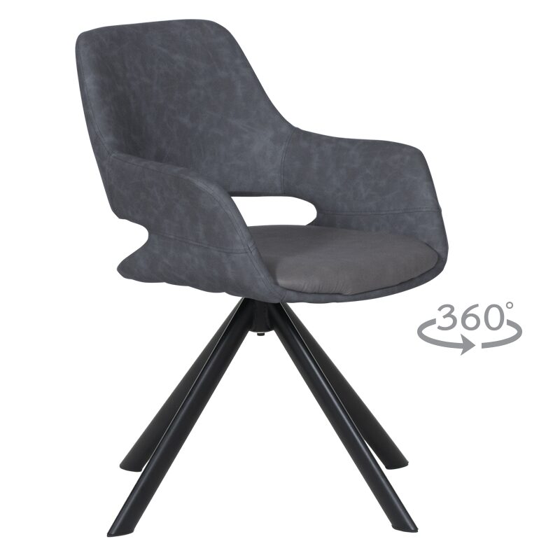 Трапезен стол DEVON – сив SF 2