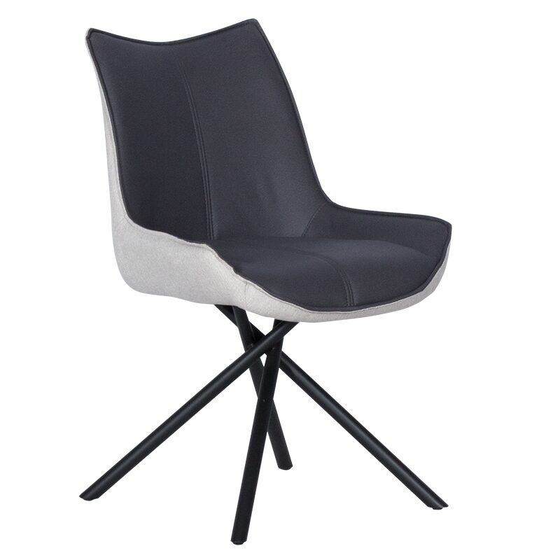 Трапезен стол HALTON – сив Dх 0314