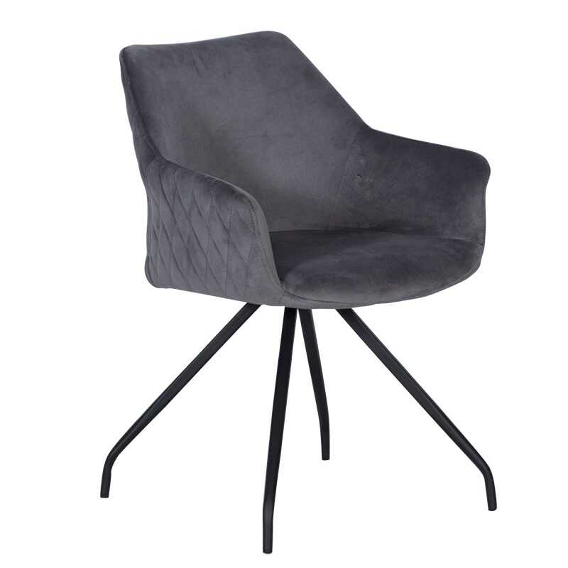 Трапезен стол KENDAL – тъмносив BF 2