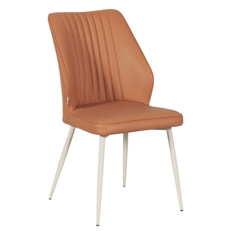 Трапезен стол LAREDO 1 Y силиконова кожа – тъмнооранжев 20