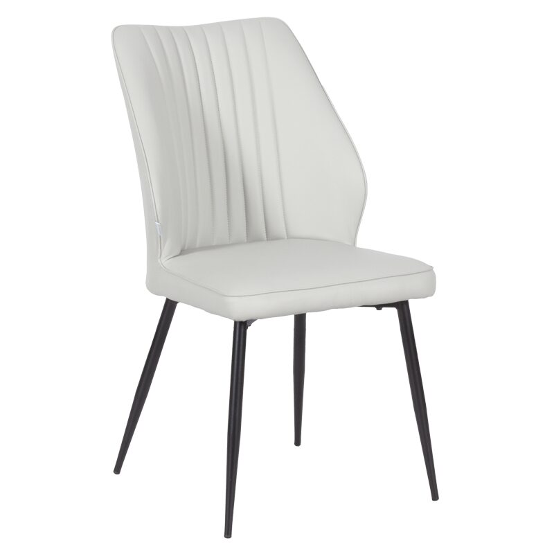 Трапезен стол LAREDO Y еко кожа – светлосив 29