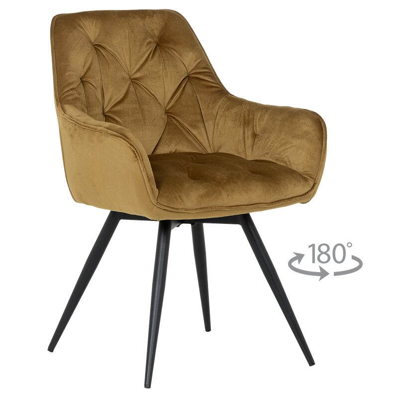 Трапезен стол LATINA PREMIUM – жълт