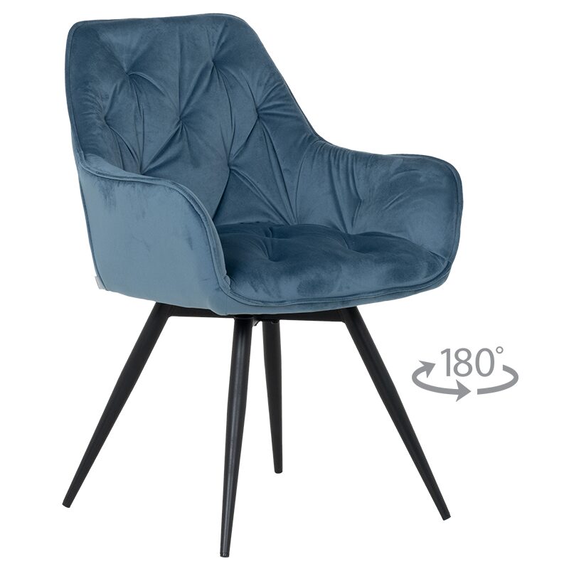 Трапезен стол LATINA PREMIUM – син