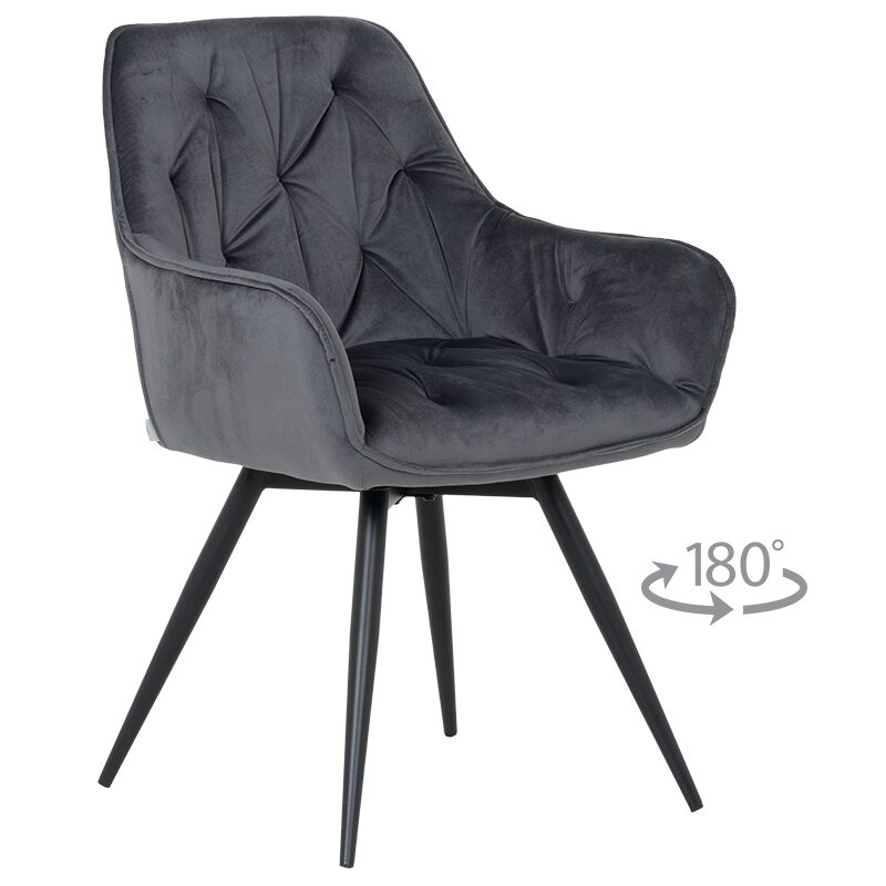 Трапезен стол LATINA PREMIUM – тъмносив