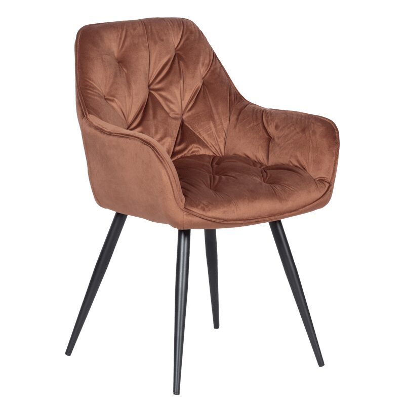 Трапезен стол LATINA – светлокафяв