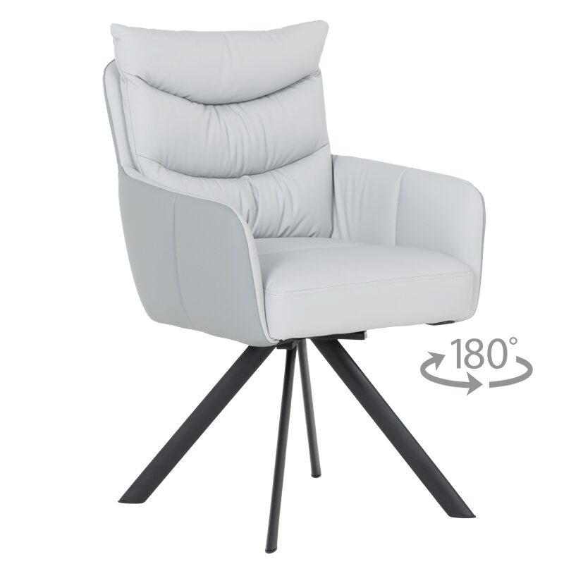 Трапезен стол LURGAN – сив 68