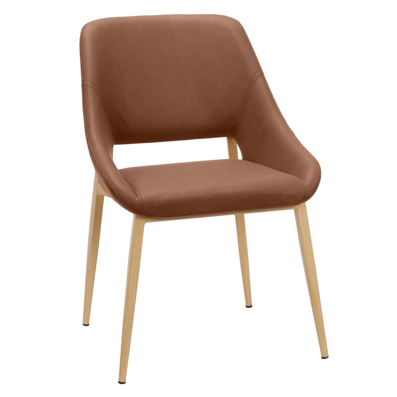 Трапезен стол LUTON – светлокафяв 7