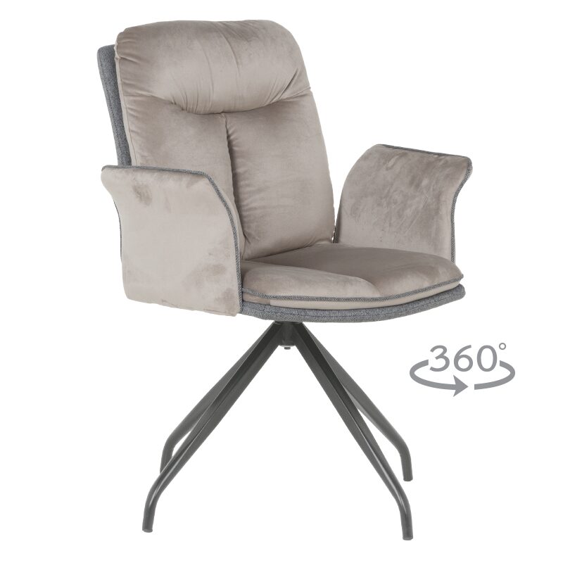 Трапезен стол MARLOW 2 – мишо сив BF 2