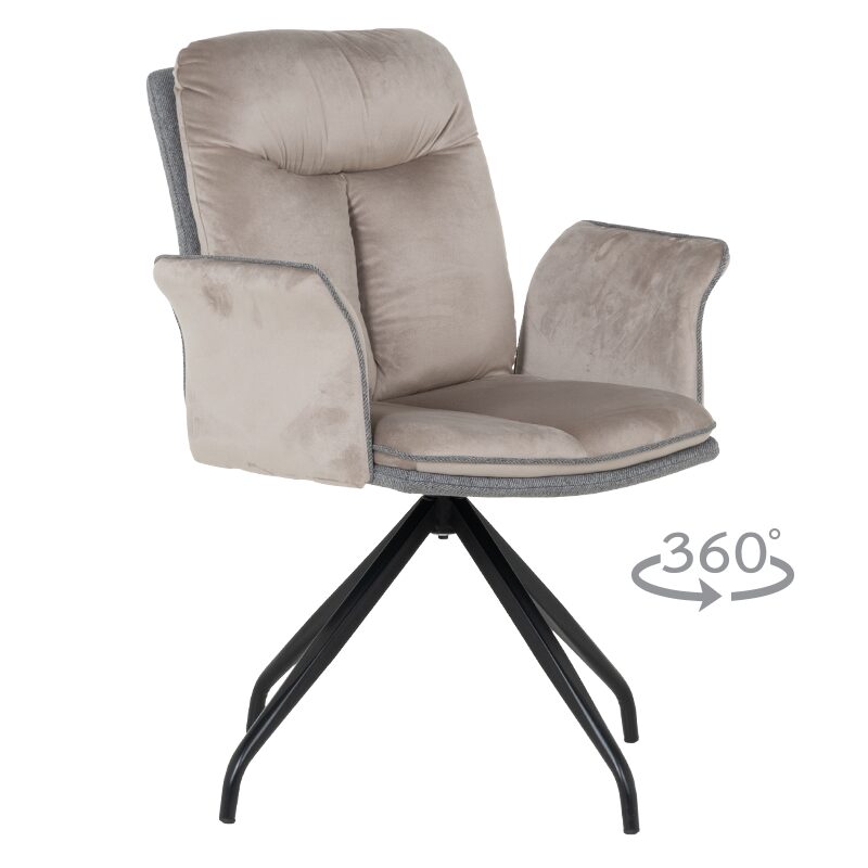 Трапезен стол MARLOW – мишо сив BF 2