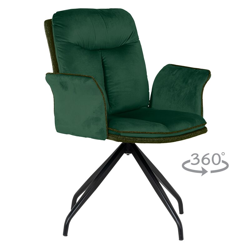 Трапезен стол MARLOW – тъмнозелен BF 2