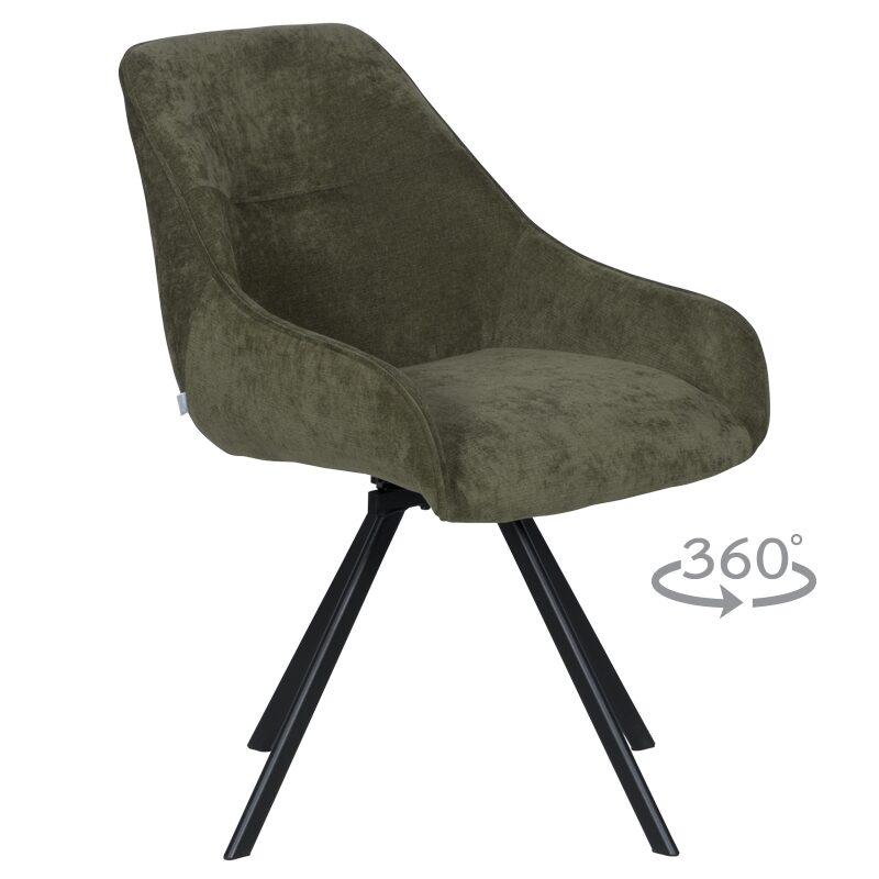 Трапезен стол MARSALA – маслено зелен