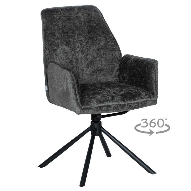 Трапезен стол PRATO – тъмносив